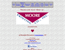 Tablet Screenshot of printingatmoores.com